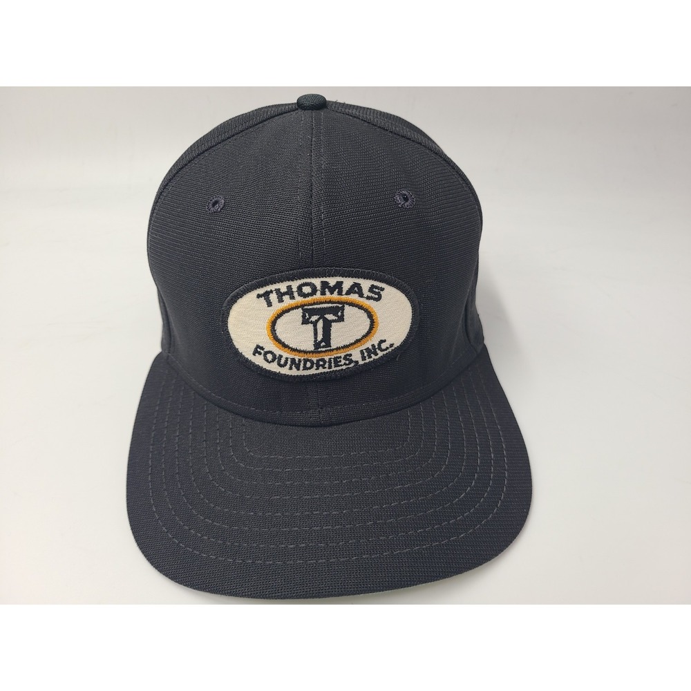 Vintage Thomas Foundries Inc Patch New Era Pro Model Snapback Hat Cap Men Black
